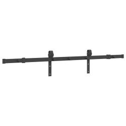 System do montażu drzwi przesuwnych, 152,5 cm, stal, czarny
