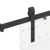 System do montażu drzwi przesuwnych, 152,5 cm, stal, czarny