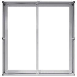 Doniczka 80x80x40 cm Stal ocynkowana