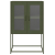 Komoda Oliwkowo-zielona 68x39x107 cm Stal