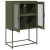Komoda Oliwkowo-zielona 68x39x107 cm Stal