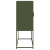 Komoda Oliwkowo-zielona 68x39x107 cm Stal