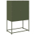 Komoda Oliwkowo-zielona 68x39x107 cm Stal