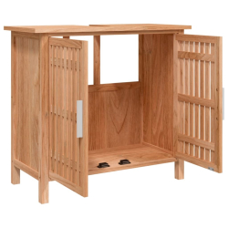 Szafka pod umywalkę, 66x29x61,5 cm, drewno z orzecha włoskiego