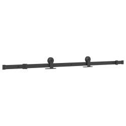 System do montażu drzwi przesuwnych, 152,5 cm, stal, czarny