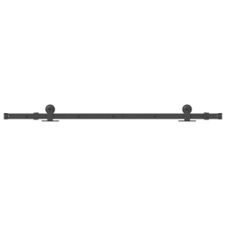System do montażu drzwi przesuwnych, 152,5 cm, stal, czarny