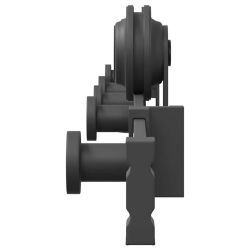System do montażu drzwi przesuwnych, 152,5 cm, stal, czarny