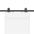 System do montażu drzwi przesuwnych, 152,5 cm, stal, czarny