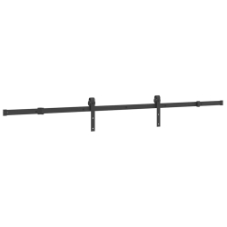 System do montażu drzwi przesuwnych, 213,5 cm, stal, czarny