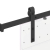 System do montażu drzwi przesuwnych, 213,5 cm, stal, czarny