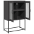 Komoda wysoka czarna 68x39x107 cm stalowa