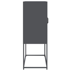 Komoda wysoka Antracyt 68x39x107 cm Stal