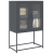 Komoda wysoka Antracyt 68x39x107 cm Stal
