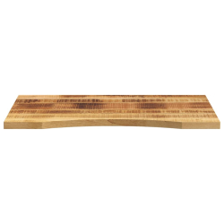 Blat biurka, z wycięciem, 100x60x2,5 cm, surowe drewno mango
