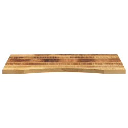Blat biurka, z wycięciem, 90x50x2,5 cm, surowe drewno mango