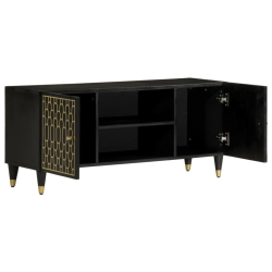 Szafka pod telewizor, 105x33x46 cm, lite drewno mango