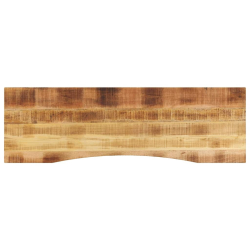 Blat biurka, z wycięciem, 160x50x2,5 cm, surowe drewno mango
