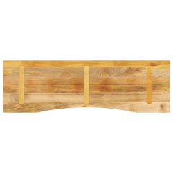 Blat biurka, z wycięciem, 160x50x2,5 cm, surowe drewno mango