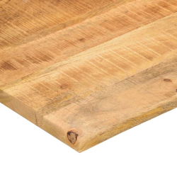 Blat biurka, z wycięciem, 160x50x2,5 cm, surowe drewno mango