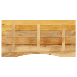 Blat biurka, z wycięciem, 110x50x2,5 cm, surowe drewno mango