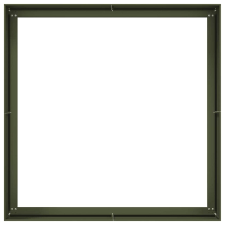 Doniczka Oliwkowo-zielona 100x100x40 cm Stal