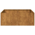 Doniczka Rusty 80x80x30 cm Stal nierdzewna