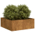 Doniczka Rusty 80x80x30 cm Stal nierdzewna