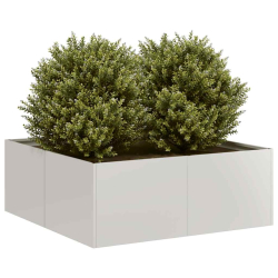 Doniczka 80x80x30 cm Stal nierdzewna
