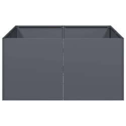 Doniczka Antracyt 80x80x40 cm Stal walcowana na zimno