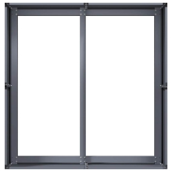 Doniczka Antracyt 80x80x40 cm Stal walcowana na zimno