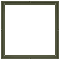 Doniczka Oliwkowo-zielona 80x80x30 cm Stal