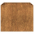 Doniczka Rusty 100x100x80 cm Stal nierdzewna