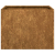 Doniczka Rusty 40x40x30 cm Stal nierdzewna
