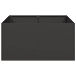 Doniczka Czarna 80x80x40 cm Stal walcowana na zimno