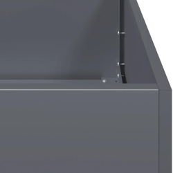 Doniczka Antracyt 40x80x40 cm Stal walcowana na zimno