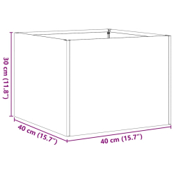 Doniczka 40x40x30 cm Stal ocynkowana