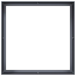 Doniczka Antracyt 100x100x40 cm Stal