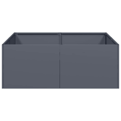 Doniczka Antracyt 80x80x30 cm Stal