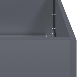 Doniczka Antracyt 80x80x30 cm Stal