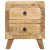 Szafka nocna 40x32x46 cm Drewno lite Surowe Mango