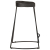 Hokery barowe 2 szt. Czarny 45x40x62 cm Drewno lite Mango
