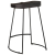 Hokery barowe 2 szt. Czarny 45x40x62 cm Drewno lite Mango