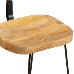 Hokery barowe 2 szt. 49x43x79 cm Drewno lite Mango