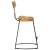 Hokery barowe 2 szt. 49x43x79 cm Drewno lite Mango