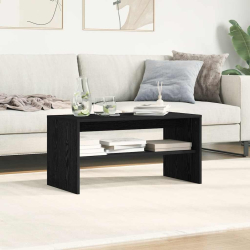 Szafka RTV Czarny Dąb 80x40x40 cm Drewno klejone