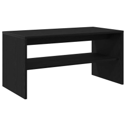 Szafka RTV Czarny Dąb 80x40x40 cm Drewno klejone