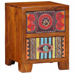 Szafka nocna 2 szt. 35x35x45 cm Drewno lite Akacja