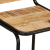 Hokery barowe 2 szt. 46x35,5x70 cm Drewno lite surowe mango