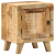 Szafka nocna 2 szt. 40x32x46 cm Drewno lite surowe mango