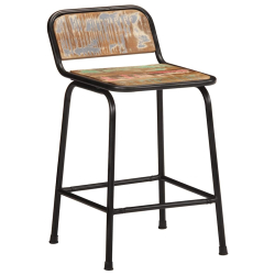 Hokery barowe 2 szt. 46x35,5x70 cm Drewno lite odzyskane